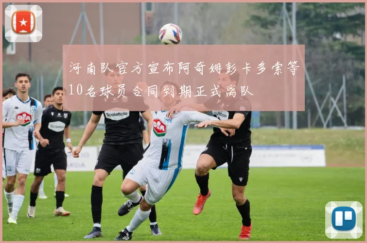 河南队官方宣布阿奇姆彭卡多索等10名球员合同到期正式离队